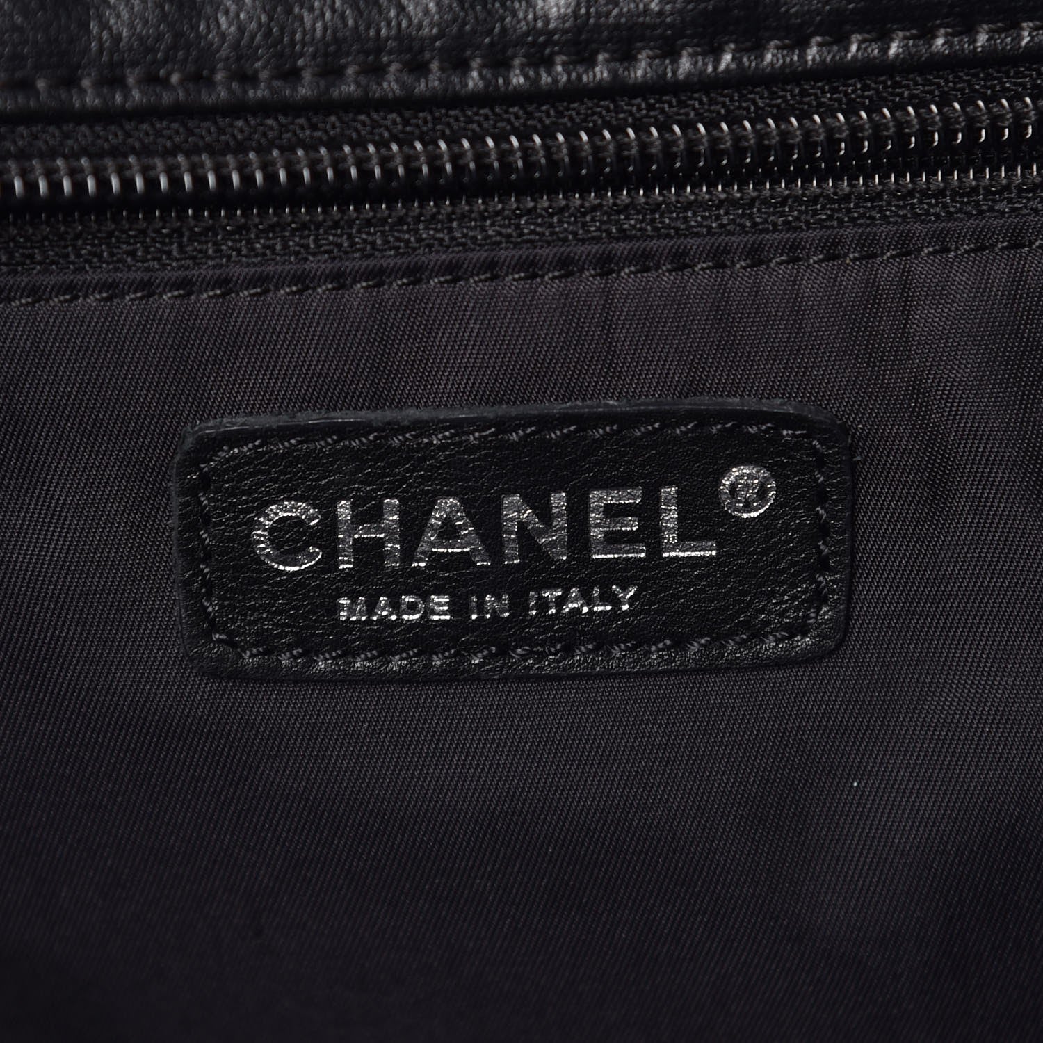 Chanel Coated Canvas Large Paris Biarritz Tote Black 7 of 19