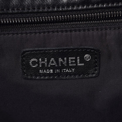 Chanel Coated Canvas Large Paris Biarritz Tote Black 7 of 19