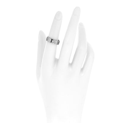Cartier 18K White Gold 5.5mm LOVE Ring 51 5.75 2 of 4