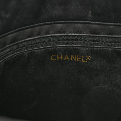 Chanel Lambskin Quilted Shopping Tote Black 6 of 18