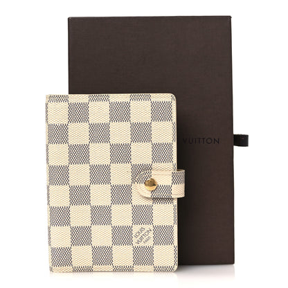 Louis Vuitton Damier Azur Small Ring Agenda Cover 8 of 8
