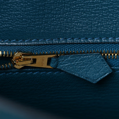 Hermes Ostrich Birkin 30 Cobalt 22 of 45