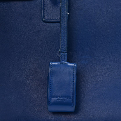 Saint Laurent Calfskin Baby Sac De Jour Royal Blue 10 of 24