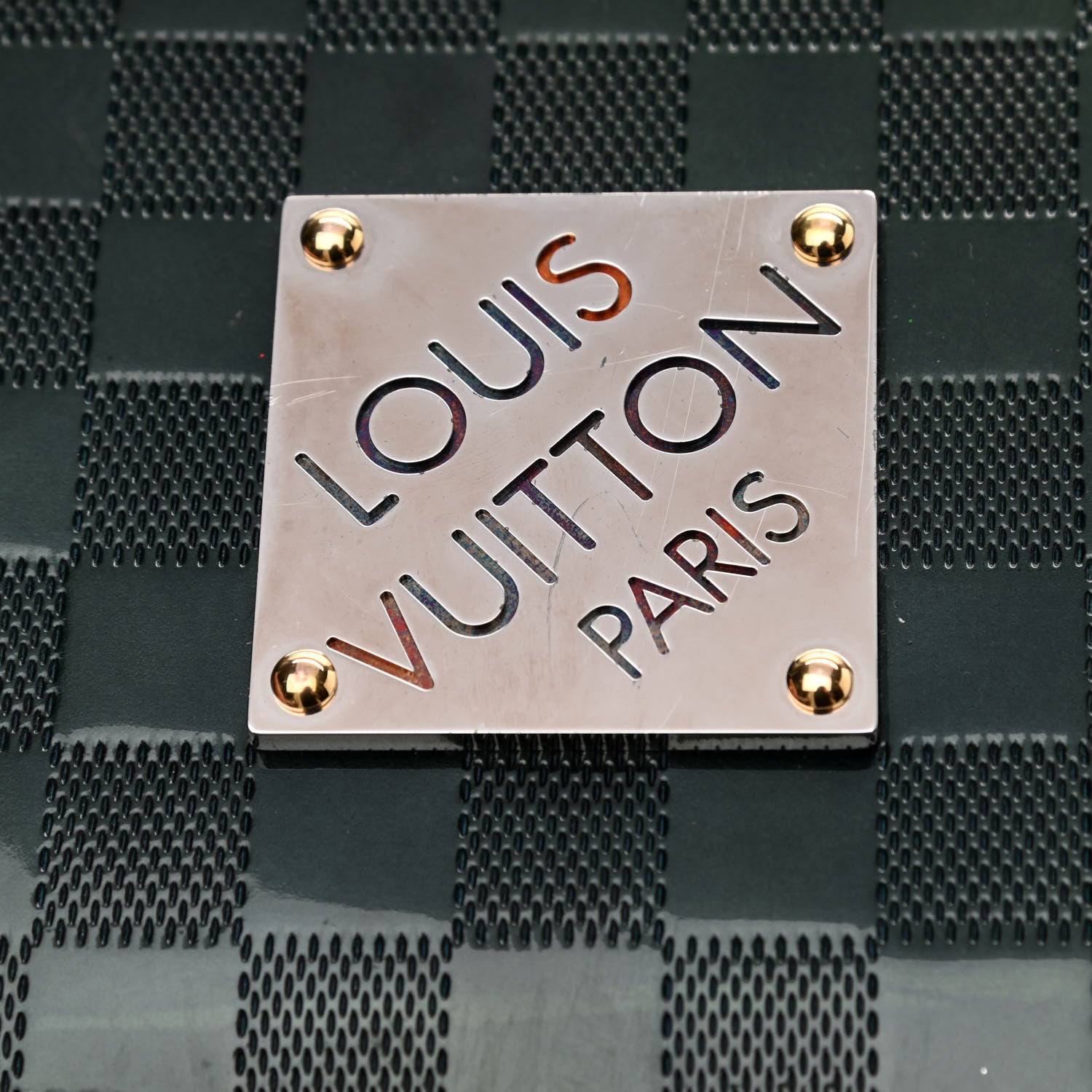 Louis Vuitton Damier Vernis Club Petrole Blue 14 of 16