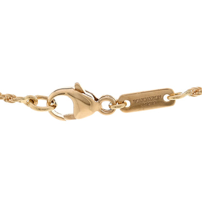 Boucheron 18K Yellow Gold Diamond Mother of Pearl XS Serpent Boheme Necklace 4 of 5