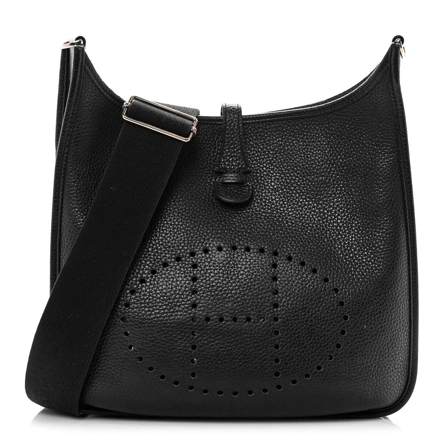 Hermes Taurillon Clemence Evelyne III PM Black 1 of 10