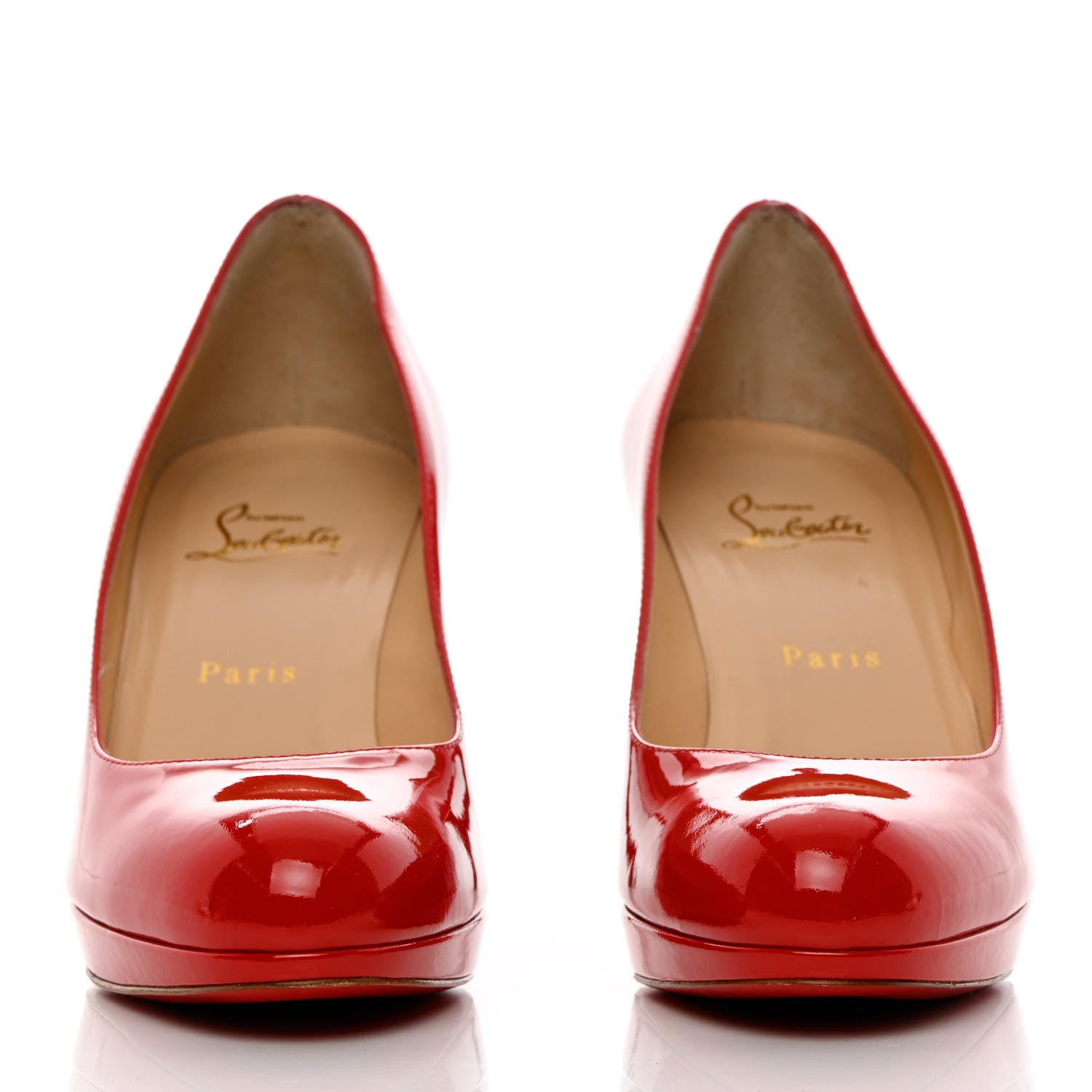 Christian Louboutin Patent New Simple 85 Pumps 40 Rouge Lipstick 2 of 10