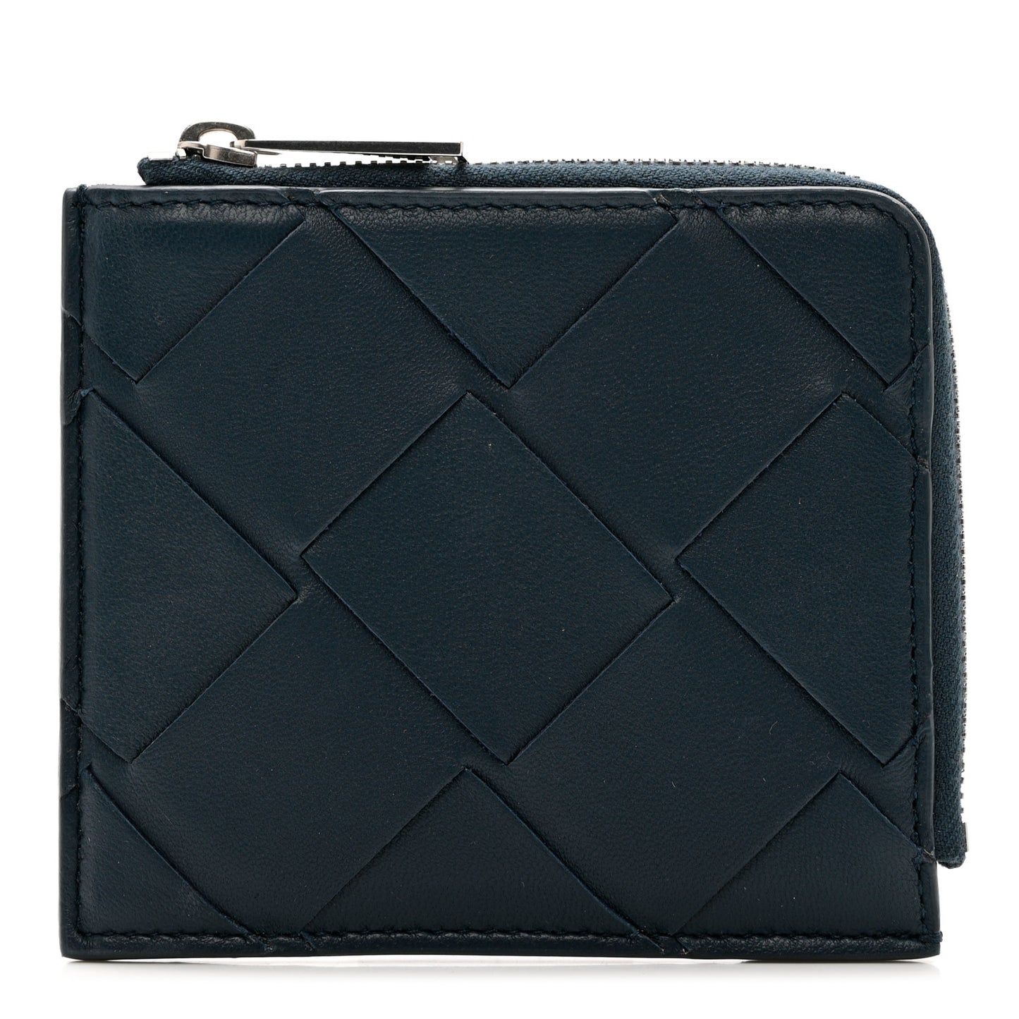 Nappa Maxi Intrecciato Small Wallet Black