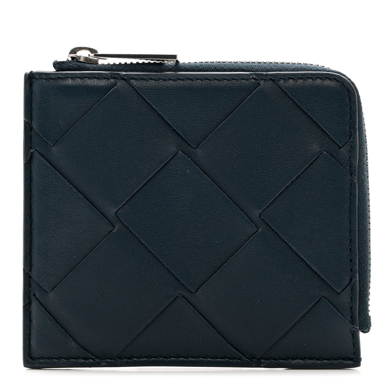 Bottega Veneta Nappa Maxi Intrecciato Small Wallet Black 1 of 7