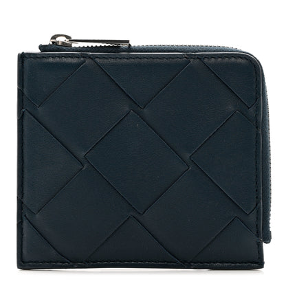 Bottega Veneta Nappa Maxi Intrecciato Small Wallet Black 1 of 7