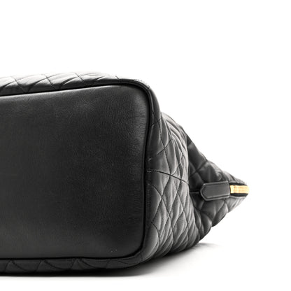Saint Laurent Calfskin Quilted ES Giant Travel Bag Black 10 of 10