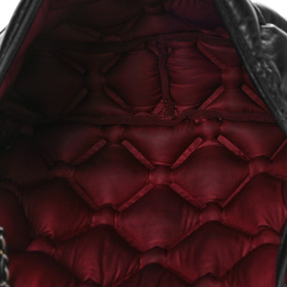 Chanel Calfskin Quilted Large Chesterfield Flap Black 6 of 9