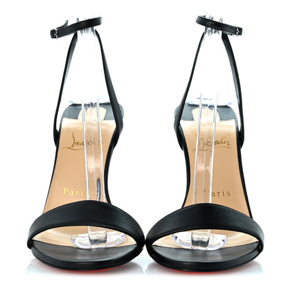 Christian Louboutin Nappa Loubi Girl 100 Sandals  38 Black 3 of 9