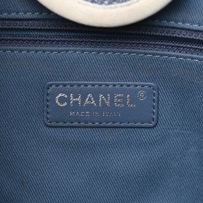 Chanel Canvas Medium Deauville Tote Denim Blue 6 of 10