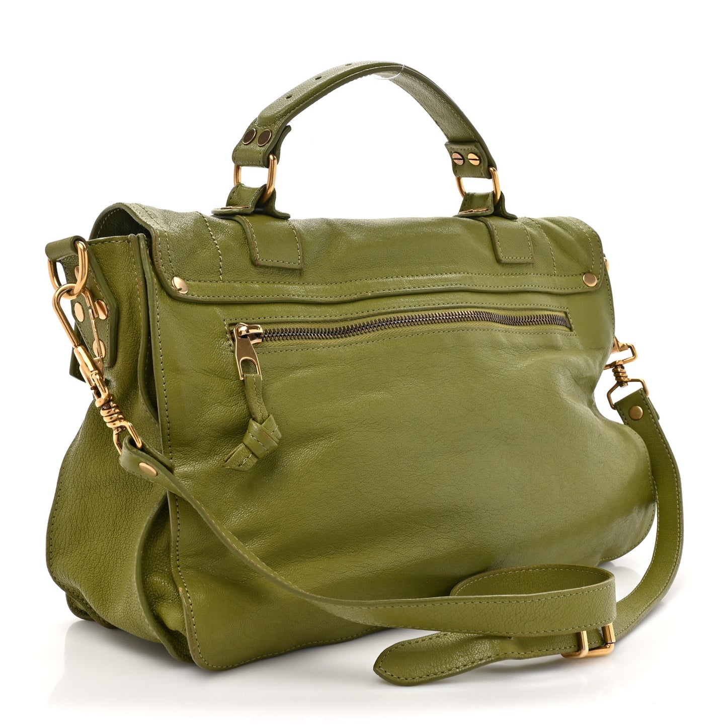 Lambskin Medium PS1 Satchel Olive
