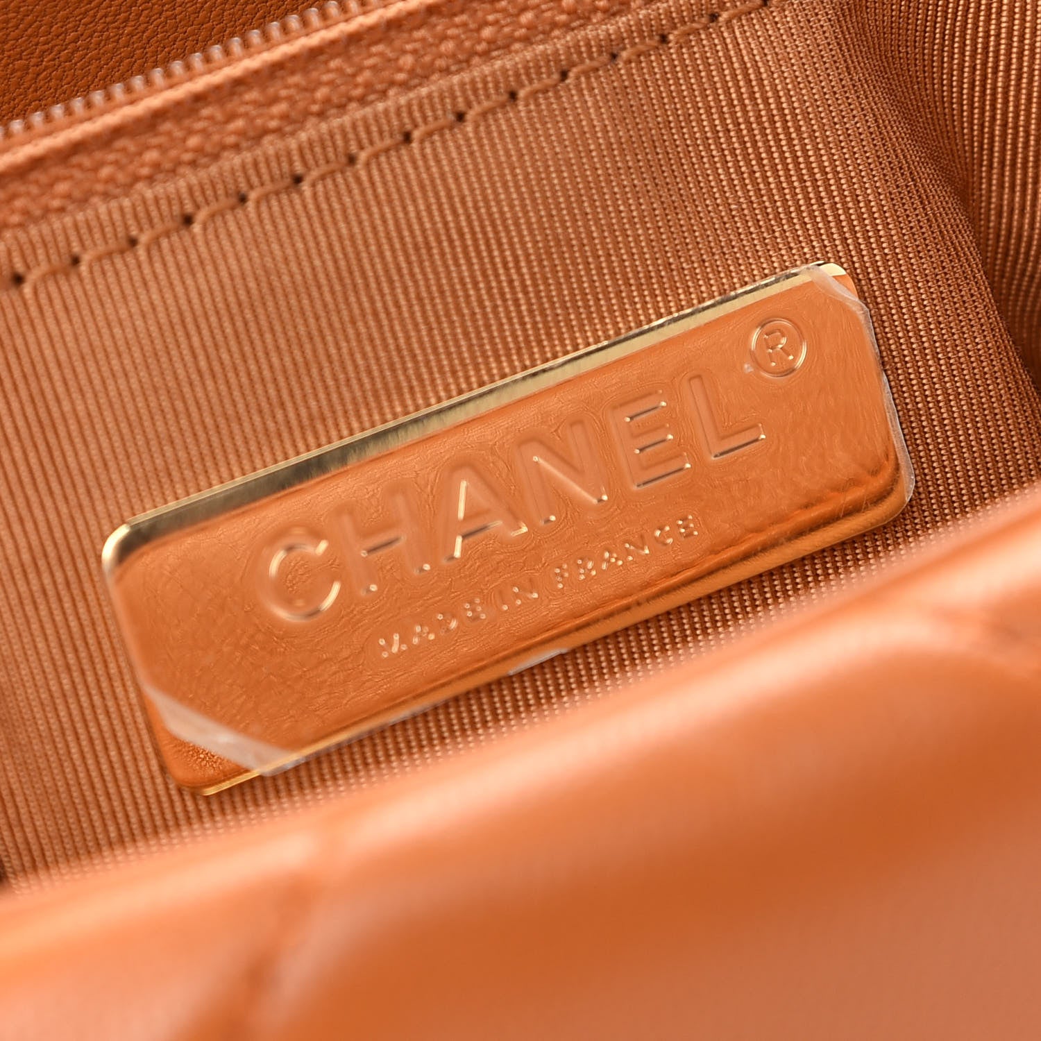 Chanel Lambskin Quilted Medium Chanel 19 Flap Light Brown 5 of 8