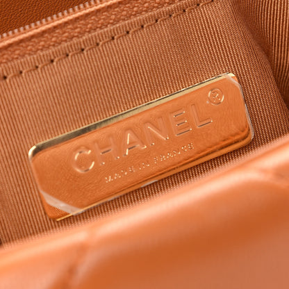 Chanel Lambskin Quilted Medium Chanel 19 Flap Light Brown 5 of 8