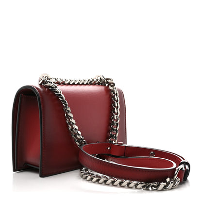 Alexander McQueen Ombre Calfskin Knuckle Jeweled Satchel Red Multicolor 4 of 13