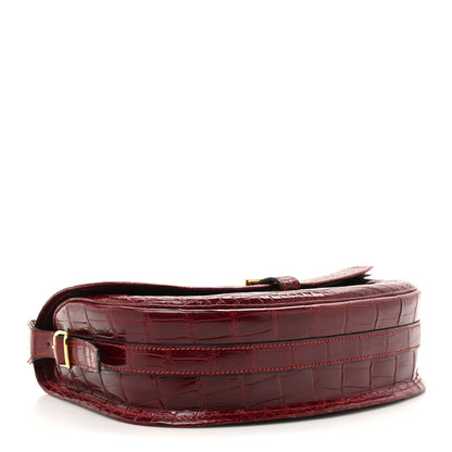 Hermes Crocodile Porosus Balle De Golf Rouge Vif 4 of 11