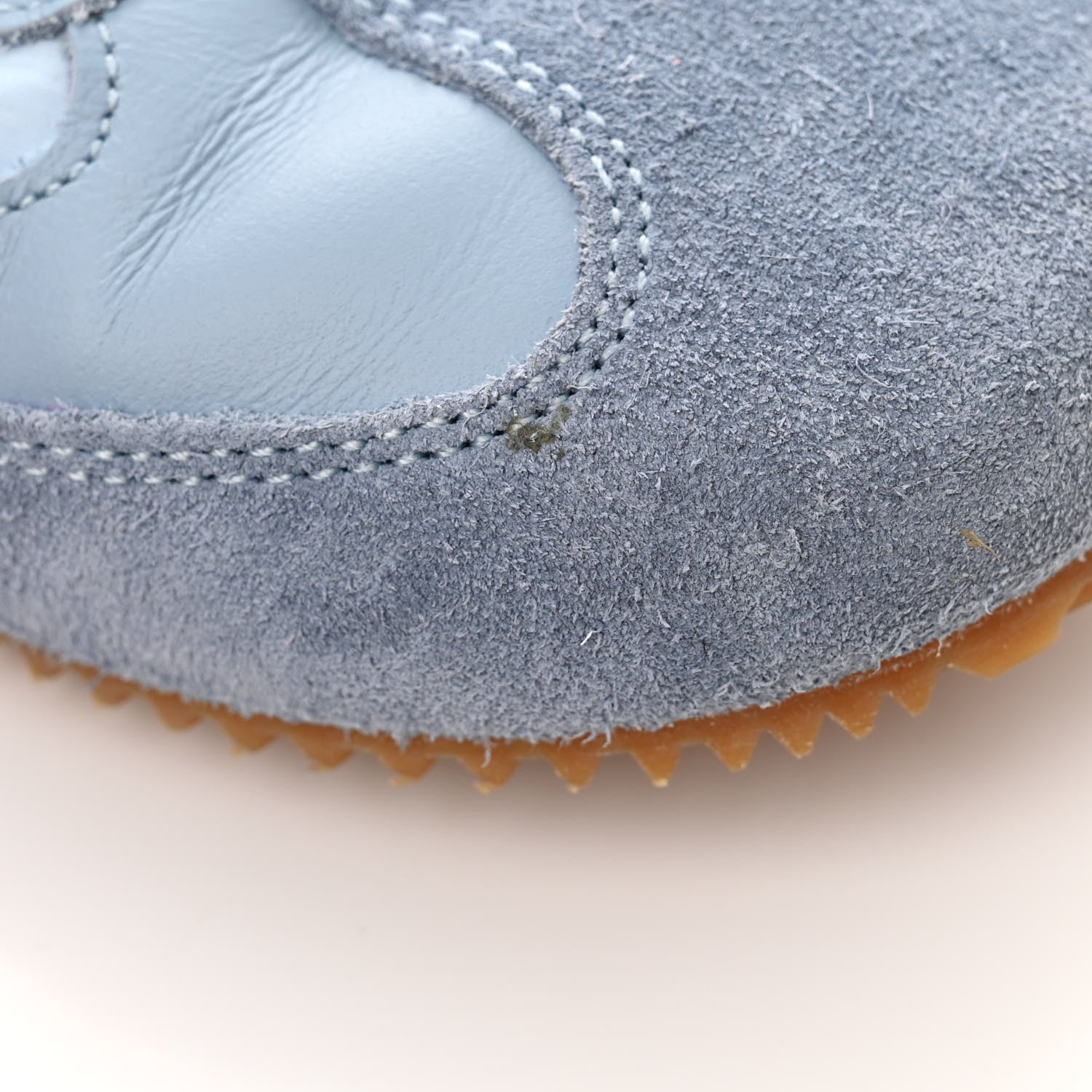 Loewe Calfskin Suede Ballet Runner Sneakers 37 Blue White 9 of 11