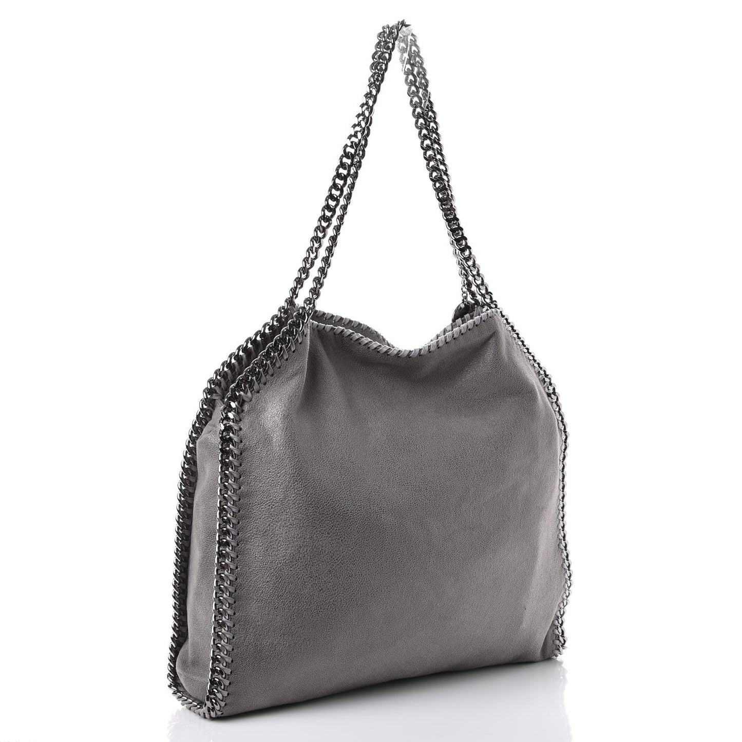 Shaggy Deer Small Falabella Tote Light Grey