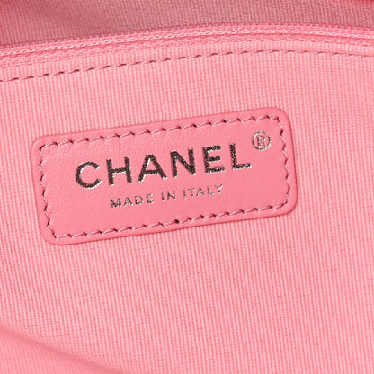 Chanel Canvas Calfskin Striped Large Deauville Tote Pink Blue 7 of 11