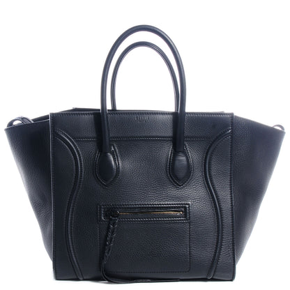 Celine Supple Calfskin Medium Phantom Luggage Black 1 of 9
