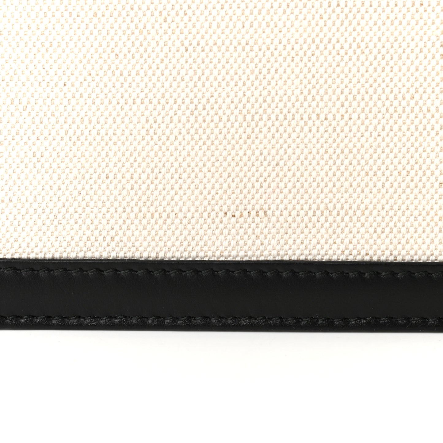 Cotton Canvas Pochette Crossbody Bag Black
