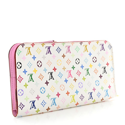Louis Vuitton Monogram Multicolor Insolite Wallet White Litchi 3 of 8