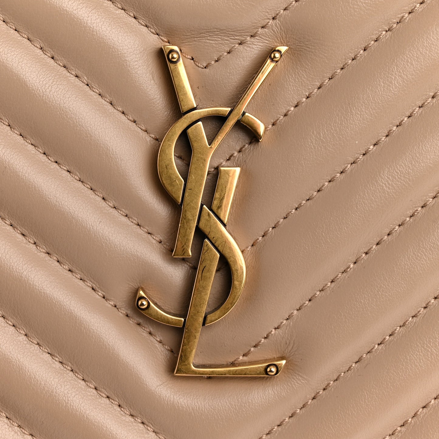 Calfskin Matelasse Monogram Lou Camera Bag Dark Beige