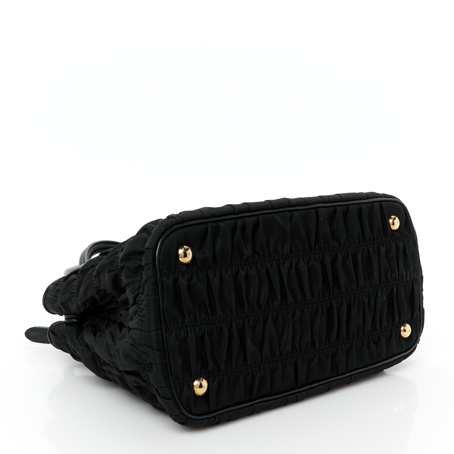 Prada Tessuto Nylon Gaufre Small Tote Black 4 of 11