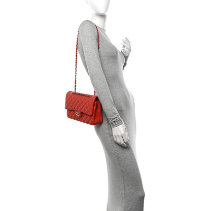 Chanel Lambskin Quilted Medium Double Flap Orange 2 of 11