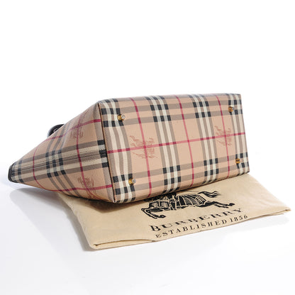 Burberry Haymarket Check Large Tote Brown 4 of 8
