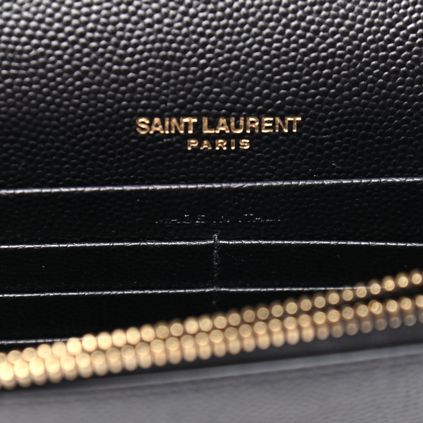 Grain De Poudre Classic Monogram Kate Tassel Chain Wallet Black