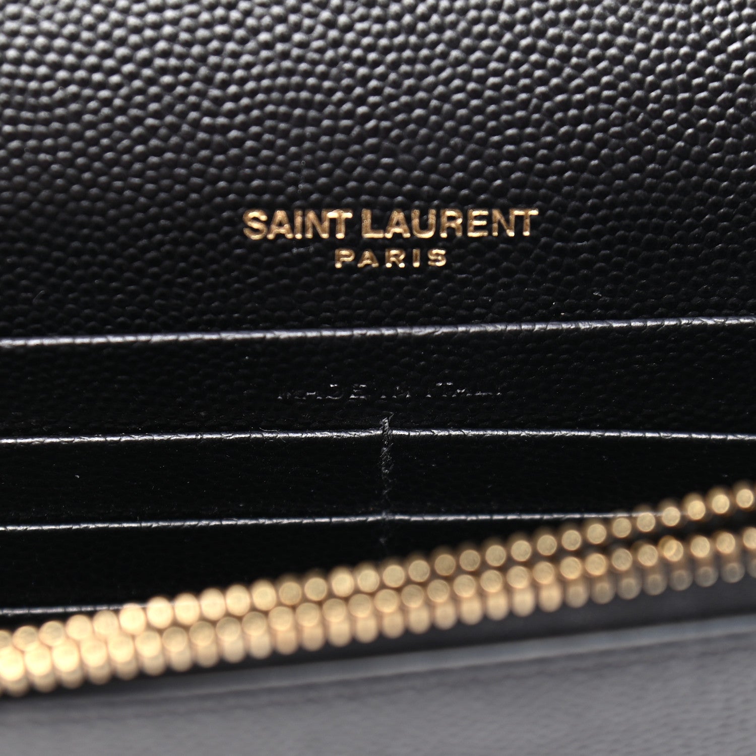 Saint Laurent Grain De Poudre Classic Monogram Kate Tassel Chain Wallet Black 7 of 10