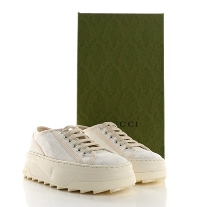 Gucci GG Monogram Womens 1977 Tennis Platform 52mm Sneakers 36.5 Great White Mystic White 13 of 13