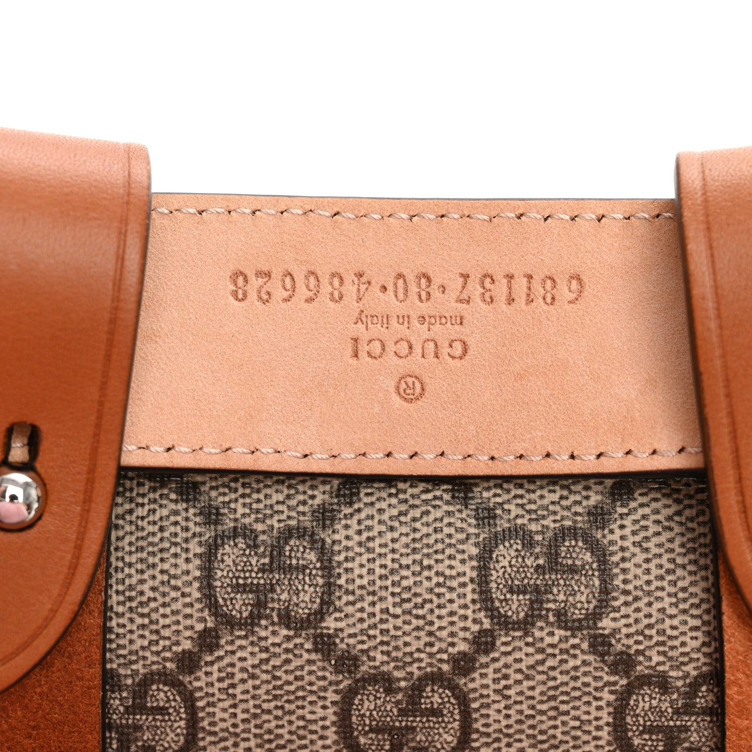 Gucci GG Supreme Monogram Web Bamboo Mini 1947 Belt Bag 80 32 Beige 6 of 11