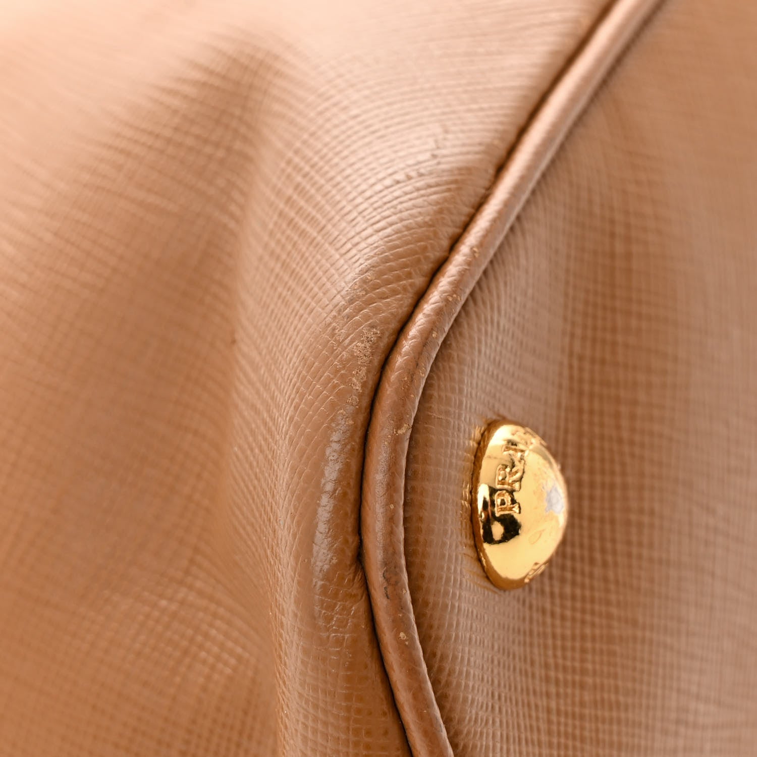 Prada Saffiano Lux Medium Promenade Tote Caramel 13 of 17
