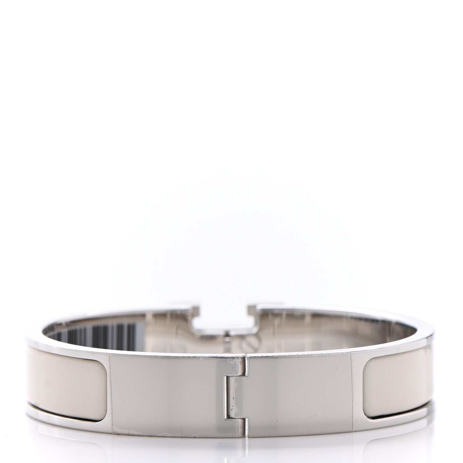 Hermes Enamel Narrow Clic Clac H Bracelet PM Pannacotta 3 of 6
