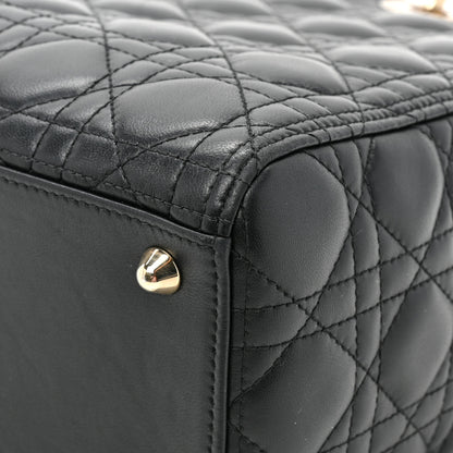 Christian Dior Lambskin Cannage Large Lady Dior Black 11 of 14