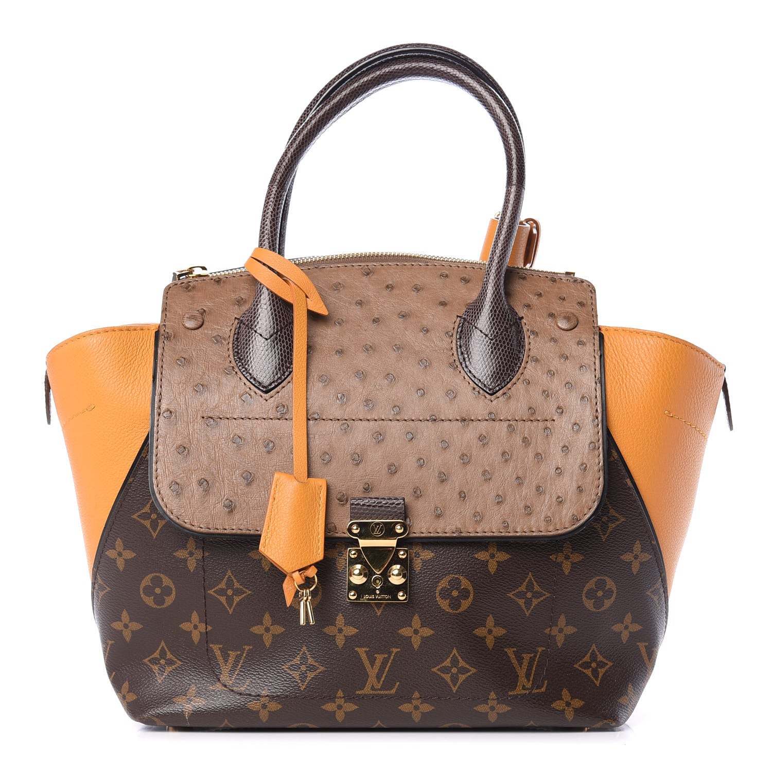 Louis Vuitton Monogram Ostrich Majestueux PM Yellow 1 of 16