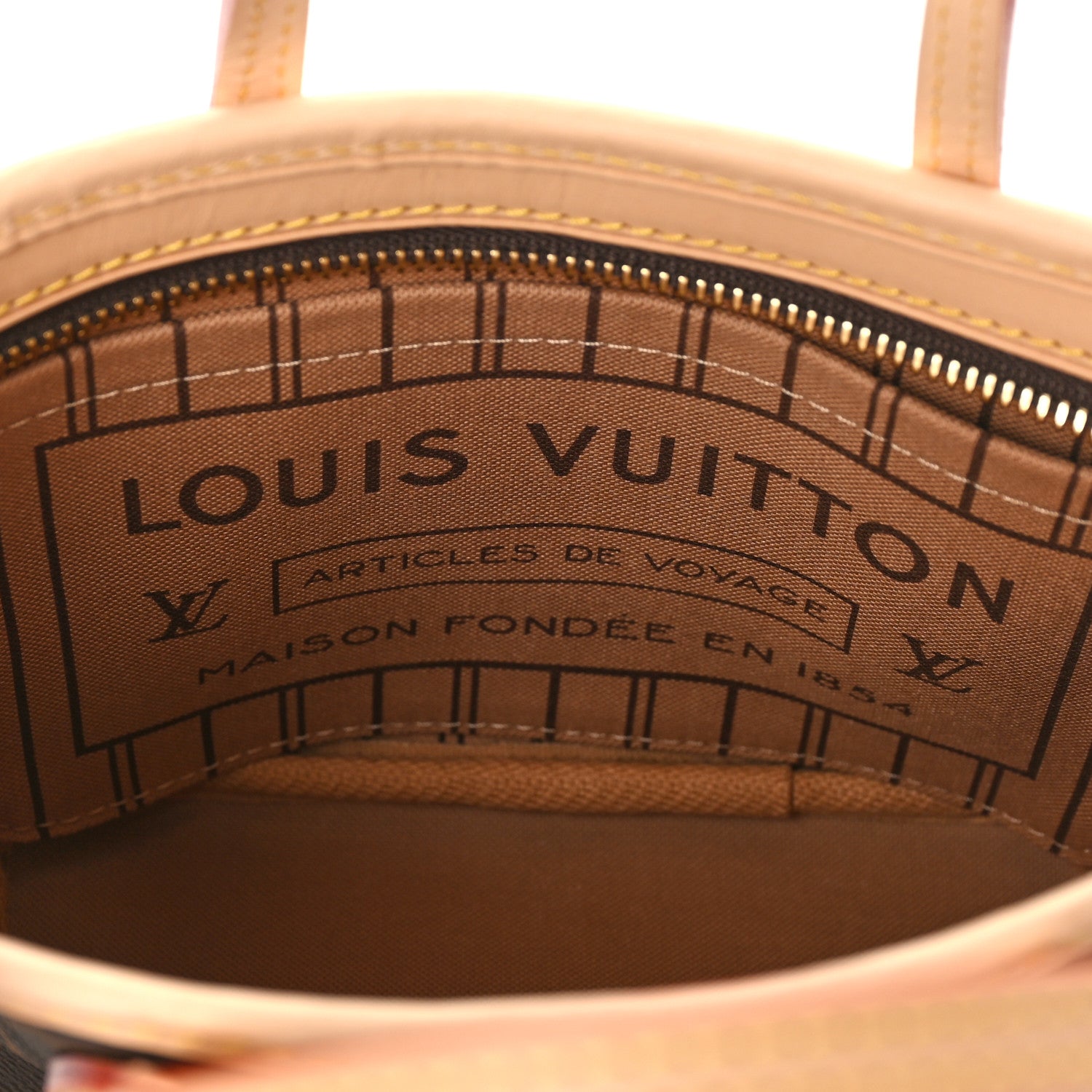 Louis Vuitton Monogram Neverfull BB Beige 7 of 9