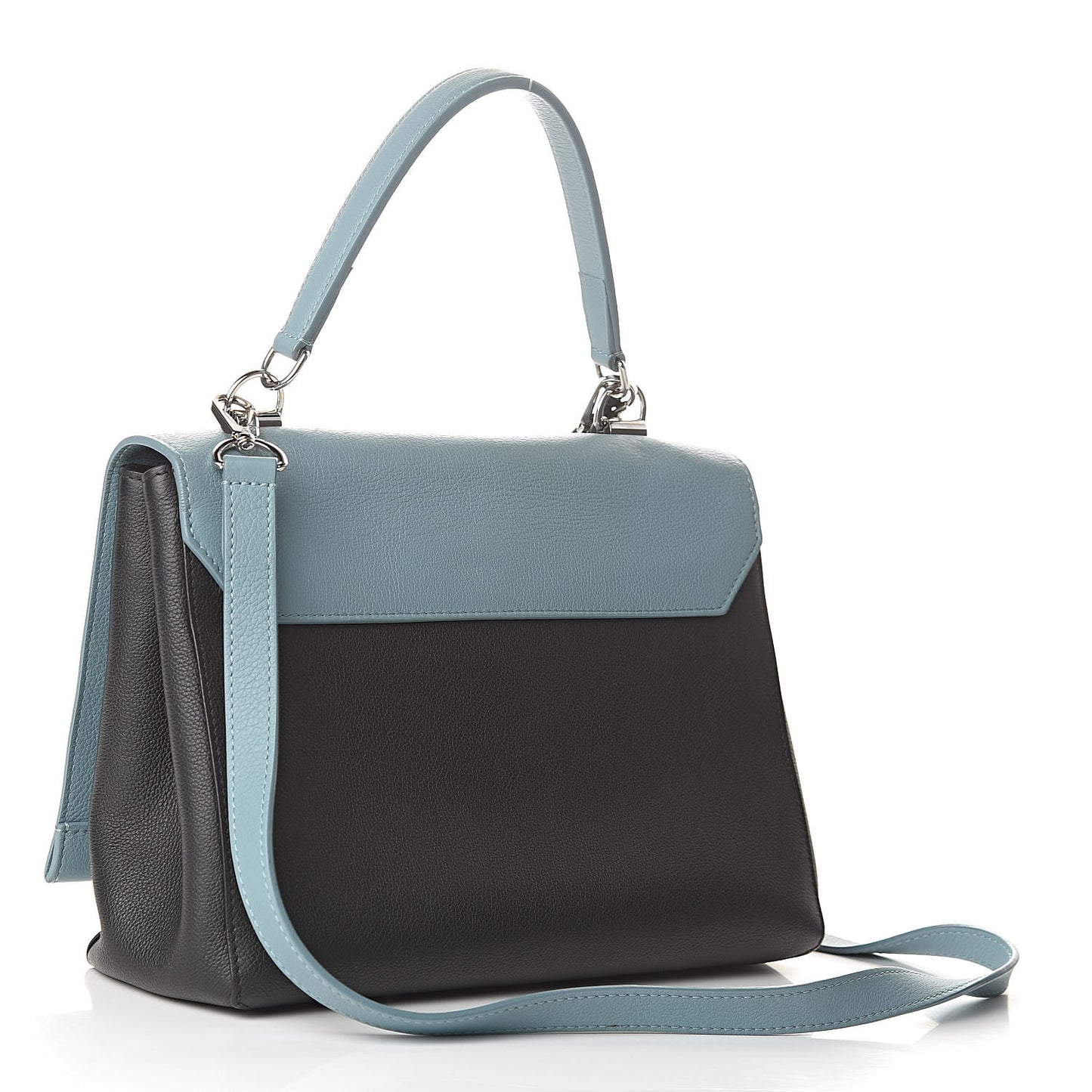 Soft Calfskin Lockme II Top Handle Sky