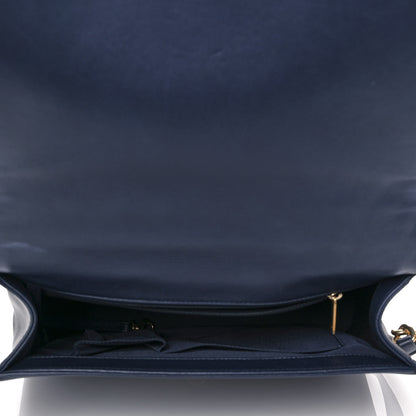 Chanel Lambskin Quilted Large Boy Flap Navy 5 of 10