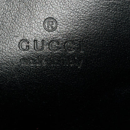 Gucci Calfskin Matelasse Monochrome Mini GG Marmont Chain Shoulder Bag Black 6 of 10