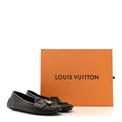 Louis Vuitton Calfskin Lock Mocassin Loafers 39 Black 10 of 10