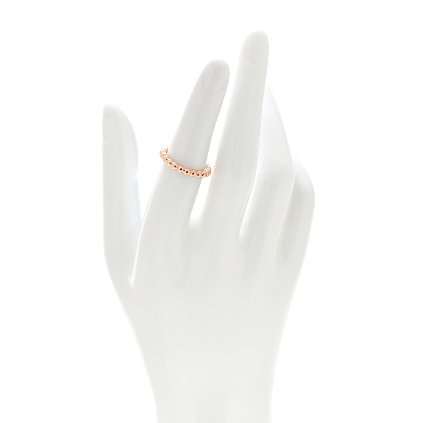 18K Rose Gold Medium Perlee Ring 51 5.75