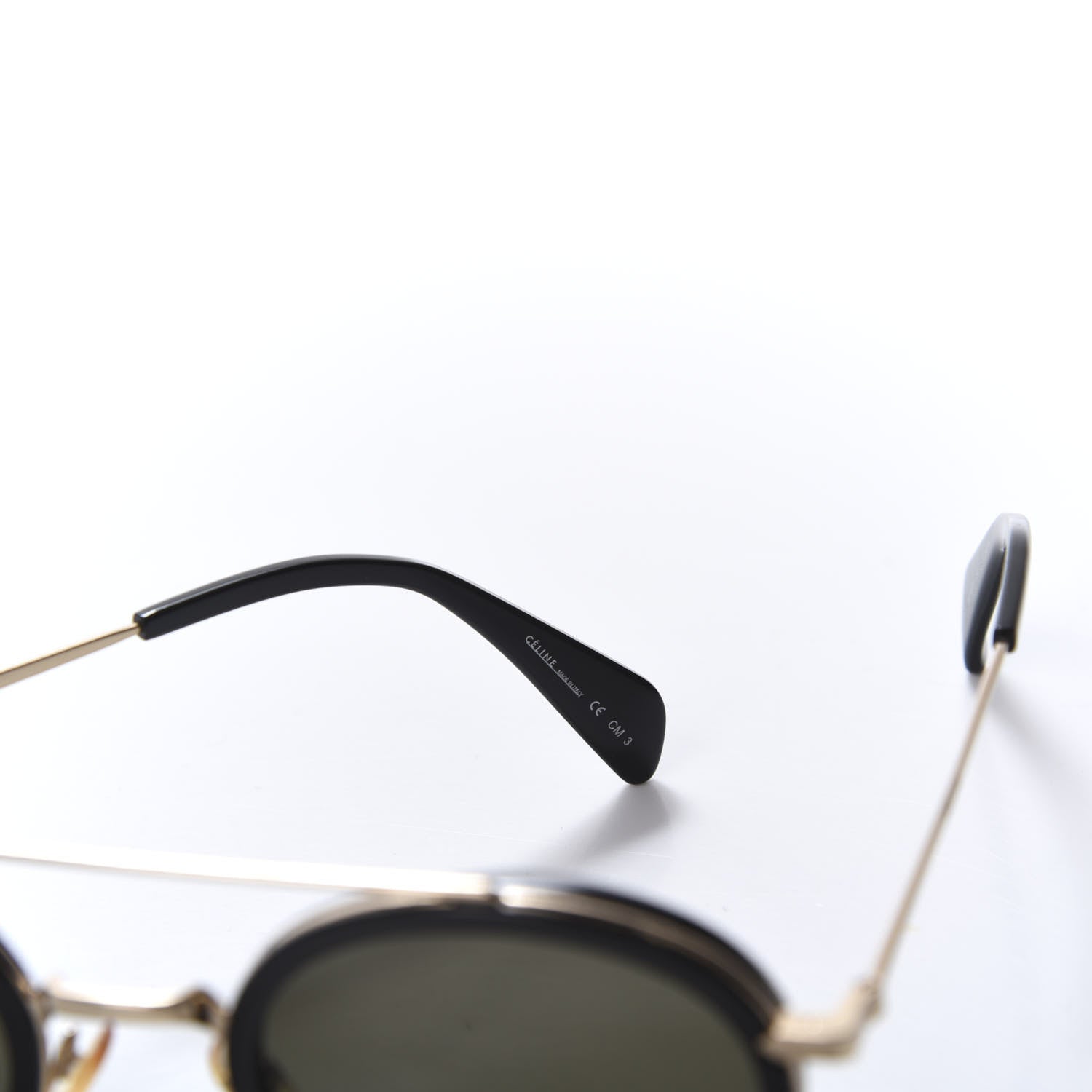Celine Round Mia Sunglasses CL 41424/S Black 6 of 7