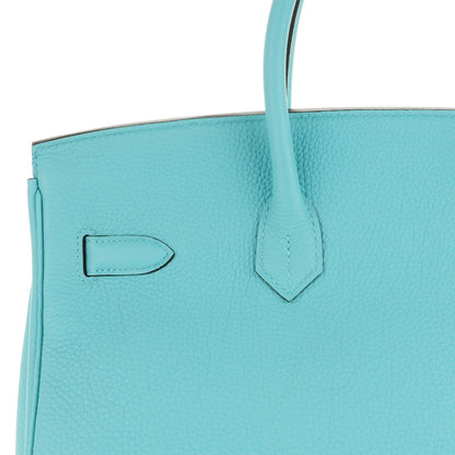 Hermes Togo Birkin 35 Bleu Atoll 12 of 23