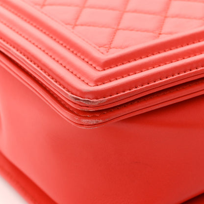 Chanel Calfskin Quilted New Medium Boy Flap Red 12 of 13